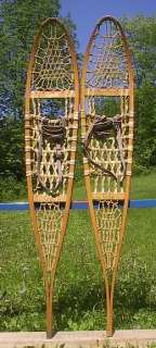 VINTAGE OLD Snowshoes 58x10 Snow Shoes GREAT  