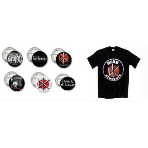 Punk Rock Band Dead Kennedys Button/Pin And Large Shirt Set