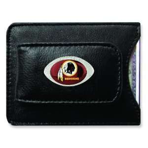  NFL Washington Redskins Leather Money Clip & Card Holder 