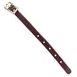 Leather LUGGAGE TAG STRAPS Brown (Pack of 100)  