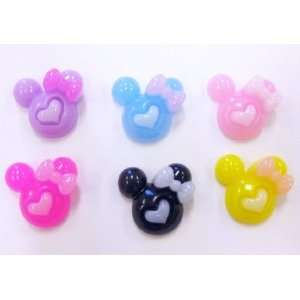   Mouse Heads Flat Back Resins Cabochons fa85: Arts, Crafts & Sewing