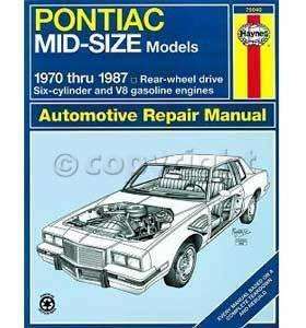 New Haynes Repair Manual Pontiac LeMans 81 80 79 78 77 76 75 74 73 72 