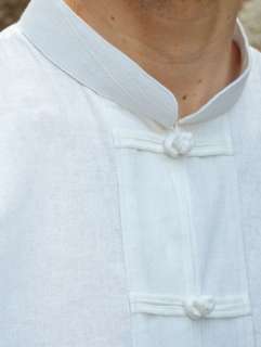 Chinese Thai Mandarin Collar Shirts★100% SUMMER Cotton★Kung Fu Tai 