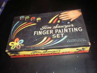 1947 Tom Sawyer Finger Painting Set IN BOX ORIGINAL  