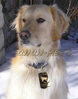Golden Dog Tags Pet Tags Pet ID Tags Custom Supplies  