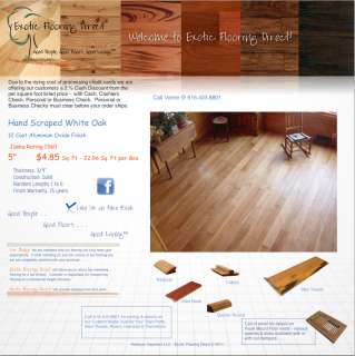 White Oak Hand Scraped Natural 5 Hardwood Flooring  