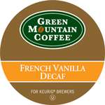 48 K Cups Green Mountain Coffee FRENCH VANILLA DECAF  