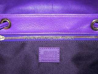   VERSACE Vintage leather handbag backpack purse Medusa pre death bag
