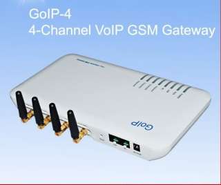 GoIP Four Channels 4 GSM VoIP Gateway IP Phone Adapter Free DHL 