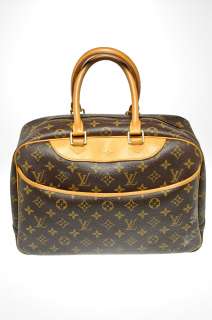 Louis Vuitton Brown Monogram Deauville Handbag  