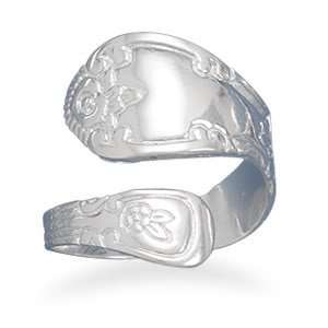  Sterling Silver High Polish Spoon Ring / Size 8 Jewelry