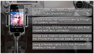 NEW CAR KIT FM TRANSMITTER CHARGER RADIO FOR iPhone 4 s 4s 3G 3GS 