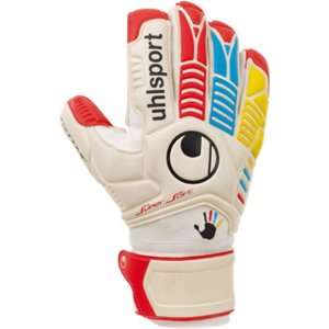  Uhlsport Ergonomic Supersoft Soccer Goalie Gloves WHITE 