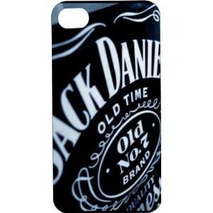 Clear Hard Plastic Case Custom Designed Jack Daniels Whiskey iPhone 