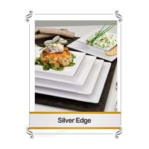   Edge 13.5 White Rectangular Dinner Plates 120 Count 