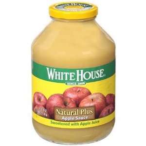 White House Natural Plus Apple Sauce   6 Pack  Grocery 