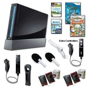 Top Quality Nintendo Wii Black Holiday Friends Bundle with Remote Plus 