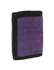 Earth Divas NFP 14 419 2 Velcro Closure 3 Card Storage Purple Tri fold 