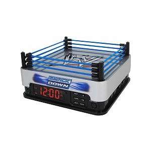  WWE Wrestling Ringside Alarm Clock With AM/FM Radio Toys & Games